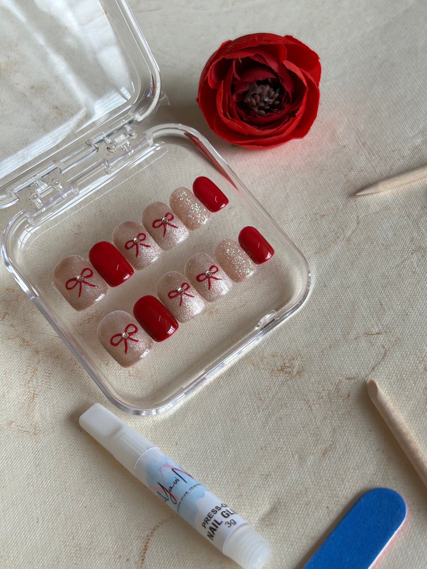 Red Ribbon Charm