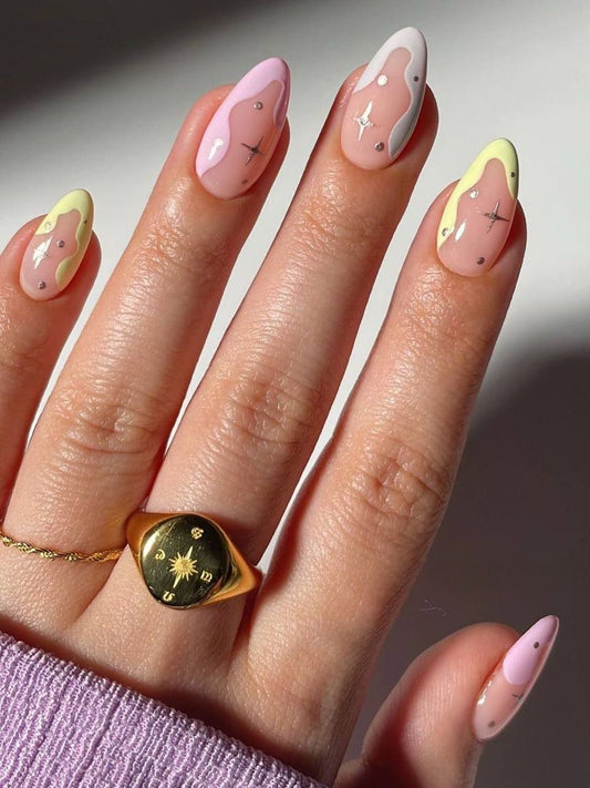 Pastel Starry Tips